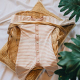 Romper manches longues Mahogany stripes