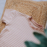 T-Shirt Oversized Mahogany Stripes