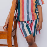 Vertical Delight Linen Walkshort