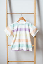 Oversized T-Shirt Little Big Stripe - sugar swirl