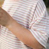 T-Shirt Oversized Mahogany Stripes