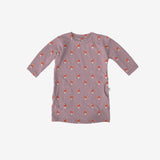 Long-Sleeve Dress Champimignons